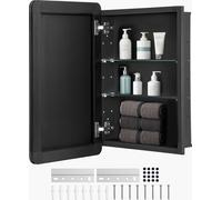 VEVOR Armoire à pharmacie murale 406 x 610 mm avec miroir et étagères réglables