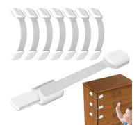 Armoire à l'épreuve des bébés - Barre de tiroir de porte sûre pour | Localisation de sécurité avec une fermeture sécurisée pour le réfrigérateur de cuisine Freezer Freezer