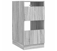 Armoire à linge en bois gris Sonoma avec 2 portes et 4 compartiments, espace de rangement moderne pour salle de bain, salon, chambre à coucher, peu encombrant, durable, imperméable, polyvalente