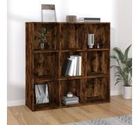 vidaXL Armoire à livres Chêne fumé 98x30x98 cm 815450