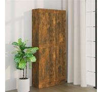 Armoire à livres Chêne fumé 82,5x30,5x185,5cm Bois d ingénierie Brun G