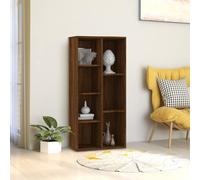 Armoire à Livres Chêne Marron 50x25x106 cm Étagère Salle de Séjour vidaXL