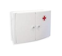 Armoire à médicaments - TATAY - 2 antines - Plastique - Blanc - Design contemporain