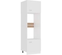 Armoire à micro-ondes STAR - BEST Blanc 60x57x207 cm - Meuble haut de cuisine