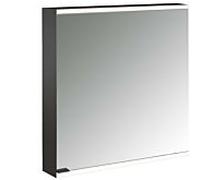 Emco Bad Armoire de toilette emco prime 2 – 600 mm, 1 porte droite, éclairage, noir/miroir