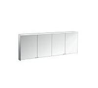 Emco Armoire à glace prime 2 Facelift 9497 – éclairée 1800 mm 4 portes noir/miroir