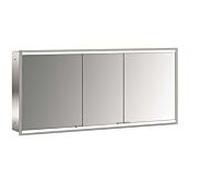 Emco Bad Armoire de toilette Prime 2 Facelift encastrée éclairée 1400 mm 3 portes aluminium/blanc