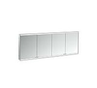 Emco Bad Armoire de toilette Prime 2 Facelift 2000 mm lumineuse 4 portes encastrée noir/miroir