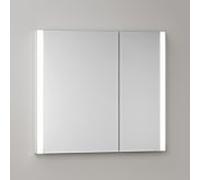 KEUCO SOMARIS Armoire de toilette encastrable 2 portes, asymétrique, 800mm, 14512002200, Couleur: Miroir