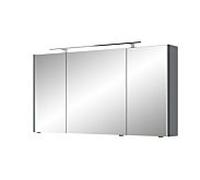 Armoire à miroir Pelipal Série 7045 SEEA02413G138AU LED plus éclairage supérieur, trois portes, chromé , 130 cm