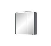 Armoire à miroir Pelipal Série 7045 SEEA02473L138AU LED plus éclairage supérieur, deux portes, chromé , 70 cm
