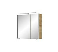 Armoire à miroir Pelipal Série 7045 SEEA02473L167AU LED plus éclairage supérieur, deux portes, chromé , 70 cm