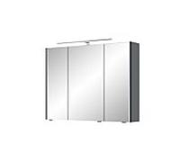 Armoire à miroir Pelipal Série 7045 SEEA02493G138AU LED plus éclairage supérieur, trois portes, chromé , 90 cm