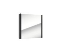 Armoire à miroir SAT Delano 60x60 cm stratifié noir (DELANOG60C)