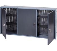 Armoire à outils ( 4000870177 ) H600xL1200xP200mm 3 panneaux arrière perforés, 3 portes