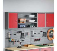 Armoire à outils avec étagère Bois d'ingénierie et acier vidaXL vidaXL