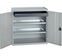 Armoire à outils/de service H1000xL1000xP500mm 1 tiroir 2BD gris clair STUMPF