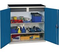 Armoire à outils/de service H1000xL1000xP500mm 2 tiroirs,2BD gris/bleu STUMPF 3007274