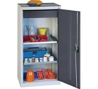 Armoire à outils/de service H1000xL500xP500mm 1 tiroir,2BD gris clair/gris anthracite