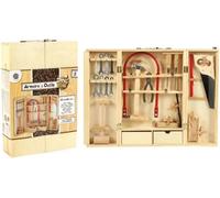 Armoire a outils en bois avec de vrais outils - PLANETE BOIS -- 25 pieces - Montessori - Des 8 ans