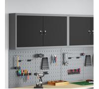 Armoire à outils murale Noire 100x20x55 cm Acier