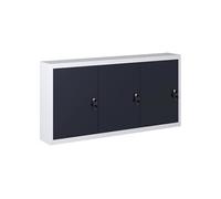 Armoire à outils murale Style Industriel Métal Gris et noir