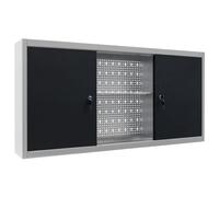 Armoire à outils murale Style Industriel Métal Gris et noir