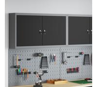 Armoire à outils murale vidaXL Noire 100x20x55 cm Acier