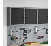 Armoire à outils murale vidaXL Noire 50x20x55 cm en acier