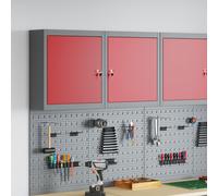Armoire à outils murale vidaXL Rouge 50x20x55 cm Acier