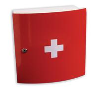 Armoire à pharmacie 1 porte rouge Esculape