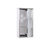 HOMCOM - Armoire à Pharmacie - Métal - 25x12x48cm - Gris