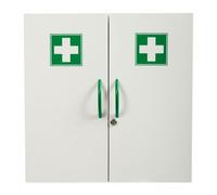 Rossignol Armoire à pharmacie CLINIX 2 portes blanche, fermeture magnétique et serrure à clé