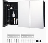 Armoire à pharmacie Armoire à pharmacie avec miroir - réglable 1017x135x647mm - Armoire à pharmacie pour salle de bain et clinique