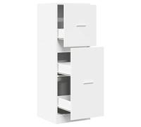 Armoire à pharmacie blanche 40 x 41 x 118 cm - Ensemble de meubles de salon - Solution de rangement pour vêtements et décoration - Armoire design moderne en bois