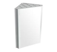 Armoire à pharmacie d'angle avec miroir - Armoire murale de salle de bain peu encombrante pour les petits espaces - Solution de rangement élégante
