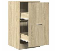 Armoire à Pharmacie Dub Sonoma 40 x 41 x 77,5 cm Bois Composite | Meuble apothicaire polyvalent, glissières métalliques, fixation murale incluse, style classique pour salon cuisine bureau