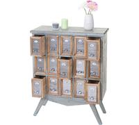 Armoire à pharmacie HWC-A43, Commode, Sapin massif Vintage Shabby-Look 94x73x32cm