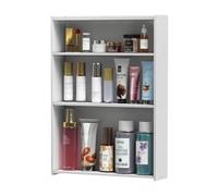 Armoire à pharmacie murale - Pas de miroir, solution de rangement au-dessus des toilettes, pas de perçage nécessaire, idéale pour les petites salles de bains, maximisez l'espace avec le rangement