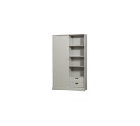Armoire à porte coulissante 200x120 cm pin gris Mila