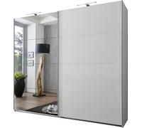 Armoire à Portes Coulissantes Ernie Penderie avec Miroir Finition Éligible