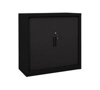 Armoire à portes coulissantes Noir 90x40x90 cm Acier