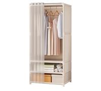 Armoire à poussière simple et économique pour chambre à coucher - Étagères de rangement solides et durables