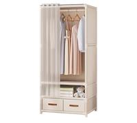 Armoire à poussière simple et économique pour chambre à coucher - Étagères de rangement solides et durables