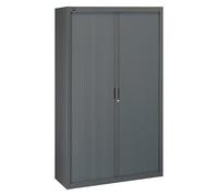 Armoire à rideaux démontables 200 x 120 cm anthracite - portes anthracite