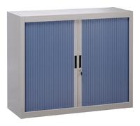 Armoire à rideaux démontables Bruneau 100 x 120 cm gris-bleu - Armoires métal - Bruneau