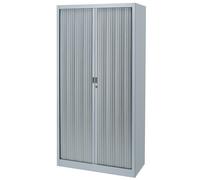 Armoire à rideaux métal Classtout - H.180 x L.90 cm - Corps Aluminium - Rideaux Aluminium