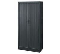 Armoire à rideaux métal Classtout - H.180 x L.90 cm - Corps Anthracite - Rideaux Anthracite