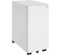 TecTake® Caisson Bureau Meuble de Rangement Bureau Armoire métallique Industriel 30x50x59,5 cm Verrouillable, 3 Tiroirs pour Rangement Papier administratif