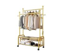 Armoire à roulettes portable avec roulettes verrouillables - Cintre robuste pour chambre à coucher Armadio Camera da Letto (100 x 170 x 45 cm) - Solution peu encombrante